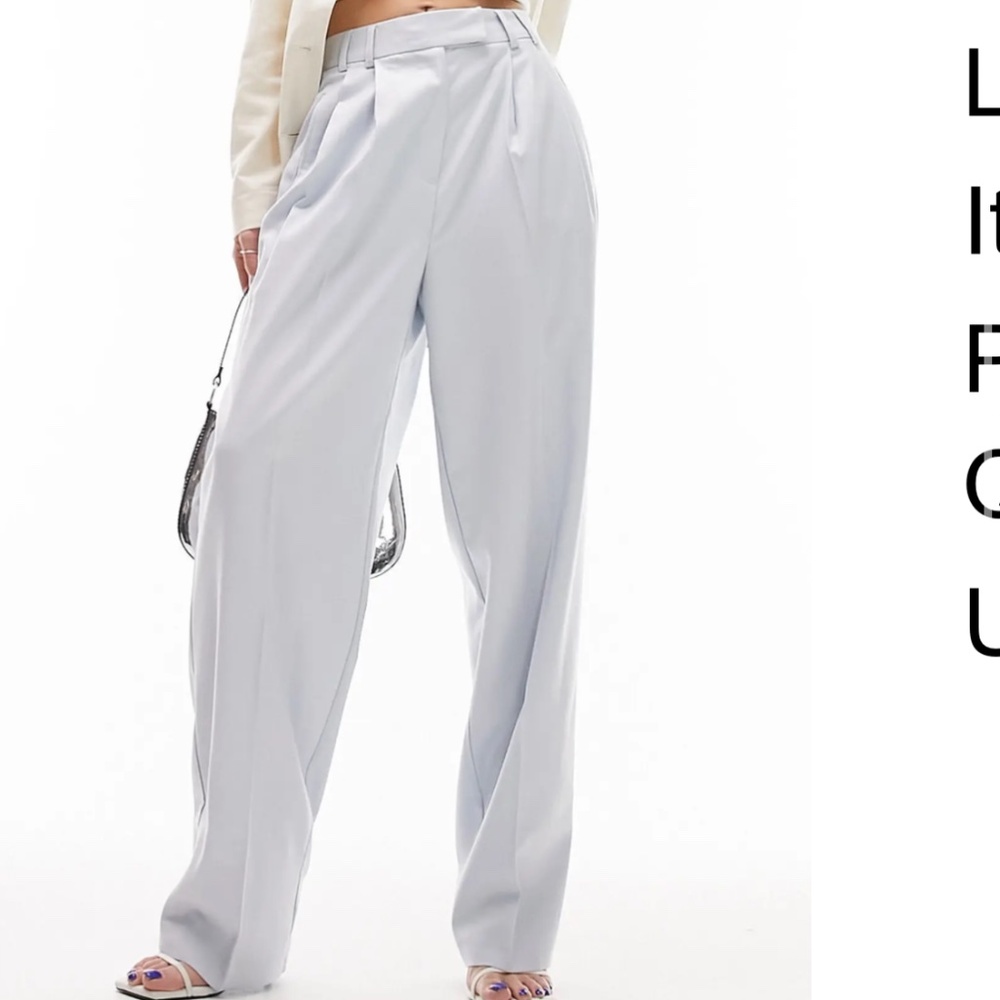 Blue Top Shop Trouser Pants
